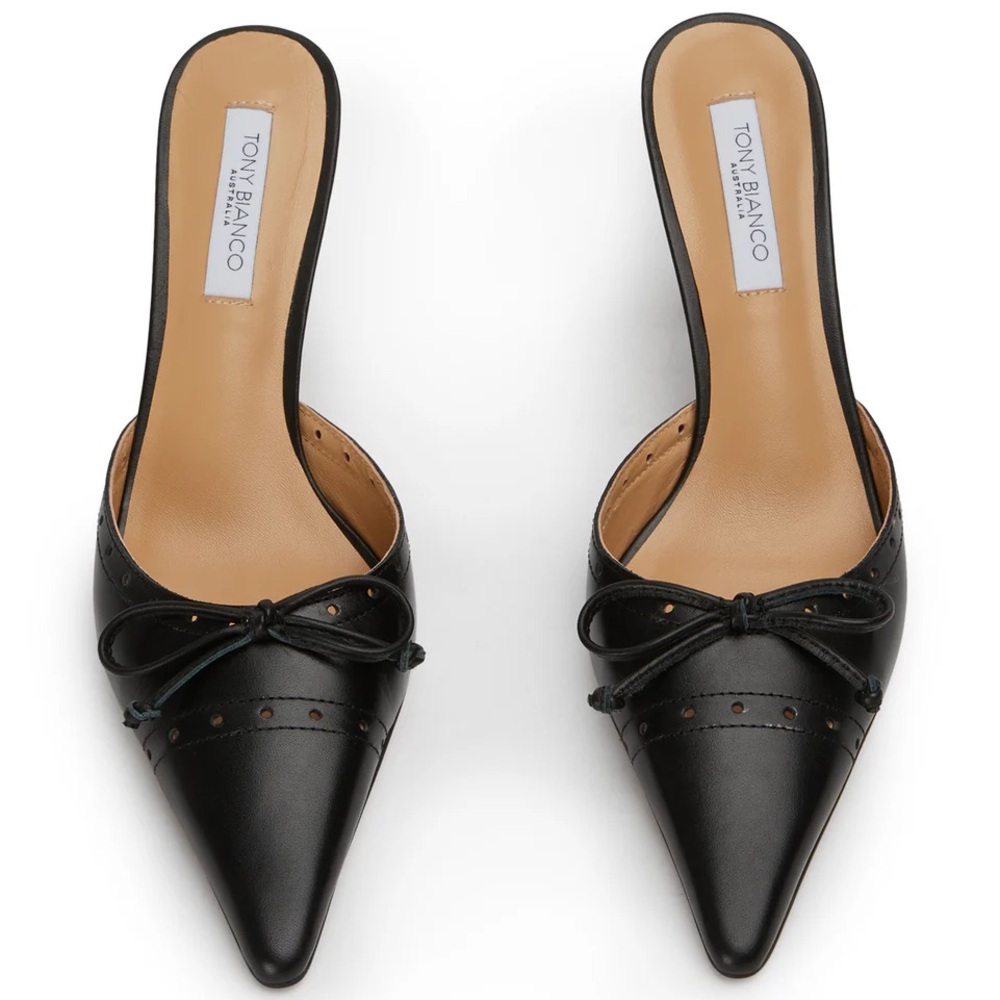 Tony Bianco Scooter Black Como Heels